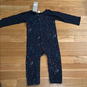 Splendid Splatter Print Long Sleeve Onesie